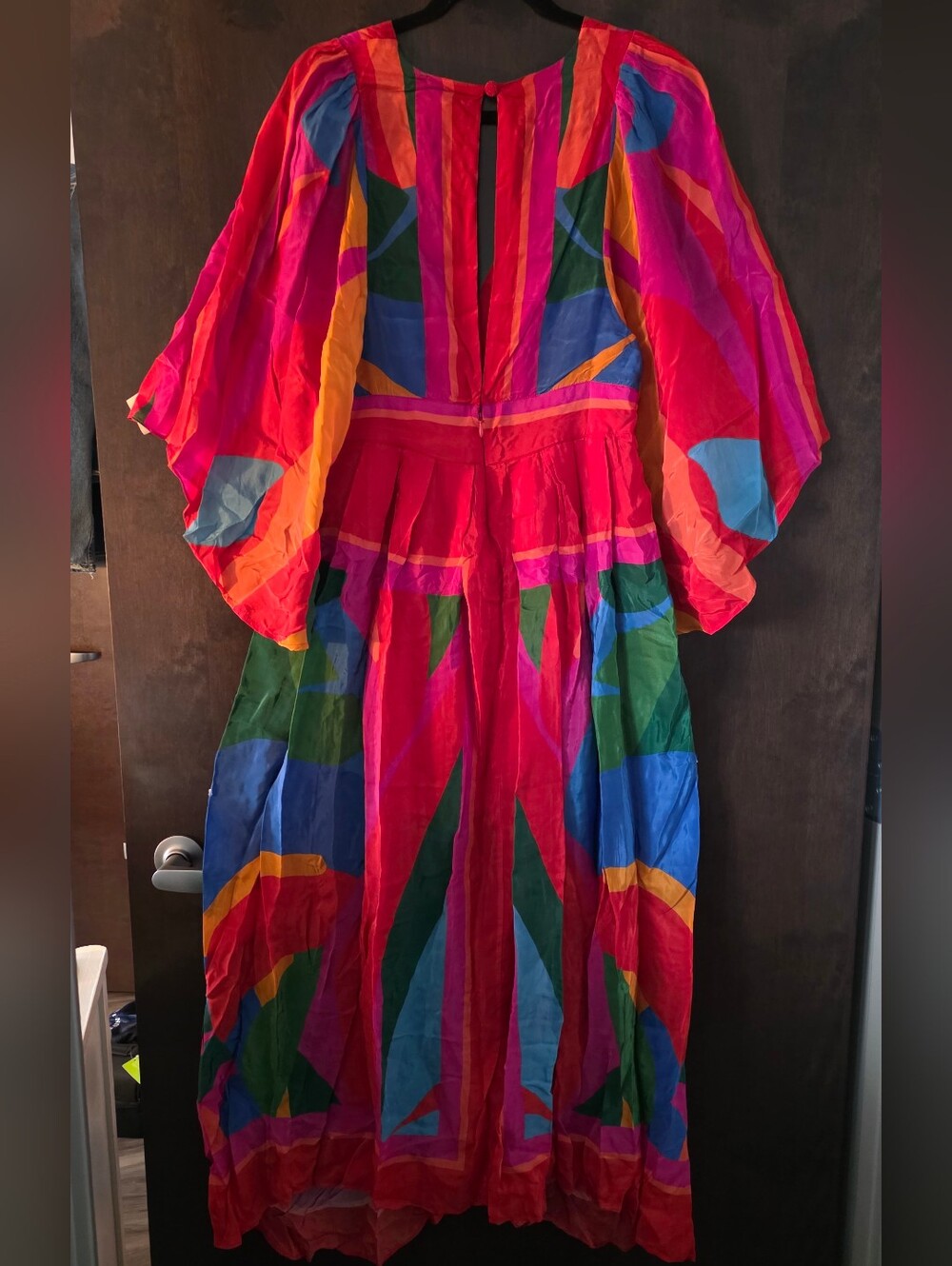 FARM Rio Colorful Leaves Maxi V-Neck Maxi Dress - Picture 7 of 9